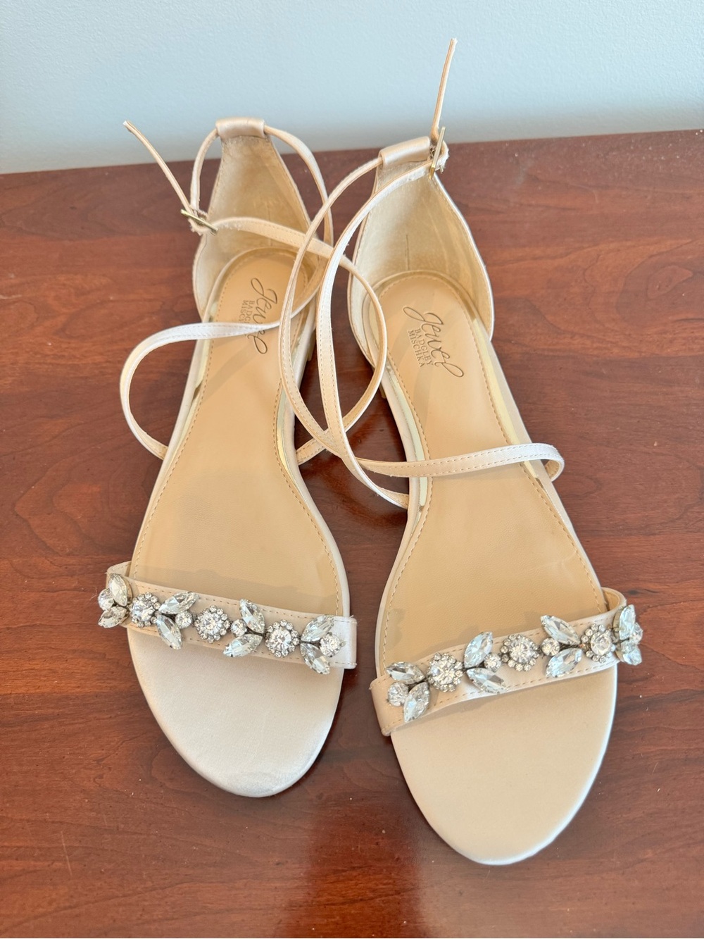 Badgley Mischka dressy sandals.